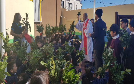 Celebración Domingo de Ramos en el IHSFA
